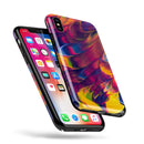 Liquid Abstract Paint V78 - iPhone X Swappable Hybrid Case
