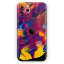 Liquid Abstract Paint V78 - Protective Skin Wrap & Decal – Compatible with iPhone SE to iPhone 17 Pro Max (All Models)