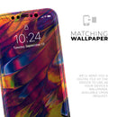 Liquid Abstract Paint V78 - Protective Skin Wrap & Decal – Compatible with iPhone SE to iPhone 17 Pro Max (All Models)