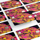 Liquid Abstract Paint V79 - Premium Protective Decal Skin-Kit for the Apple Credit Card