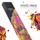 Liquid Abstract Paint V79 - Premium Decal Protective Skin-Wrap Sticker compatible with the Juul Labs vaping device