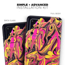 Liquid Abstract Paint V79 - Skin-Kit for the Samsung Galaxy S-Series S20, S20 Plus, S20 Ultra , S10 & others (All Galaxy Devices Available)