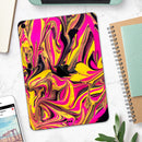 Liquid Abstract Paint V79 - Full Body Skin Decal for the Apple iPad Pro 12.9", 11", 10.5", 9.7", Air or Mini (All Models Available)