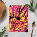 Liquid Abstract Paint V79 - Full Body Skin Decal for the Apple iPad Pro 12.9", 11", 10.5", 9.7", Air or Mini (All Models Available)