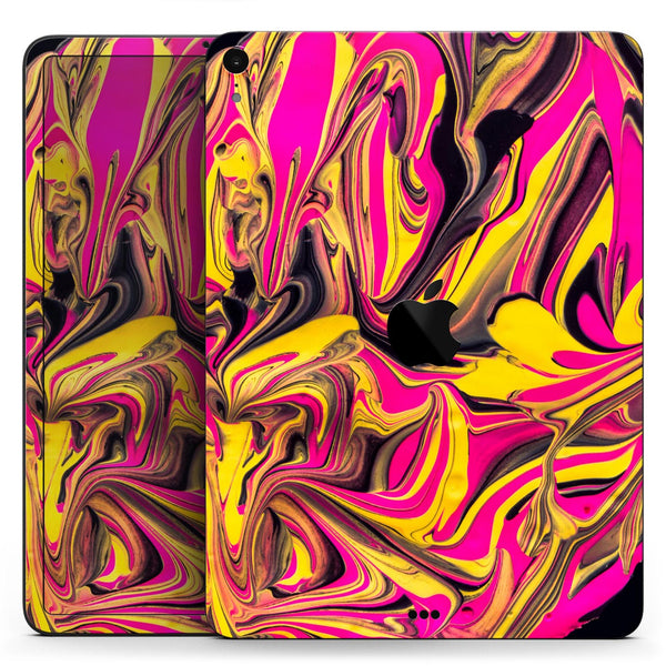 Liquid Abstract Paint V79 - Full Body Skin Decal for the Apple iPad Pro 12.9", 11", 10.5", 9.7", Air or Mini (All Models Available)