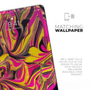Liquid Abstract Paint V79 - Full Body Skin Decal for the Apple iPad Pro 12.9", 11", 10.5", 9.7", Air or Mini (All Models Available)