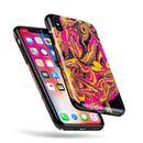 Liquid Abstract Paint V79 - iPhone X Swappable Hybrid Case