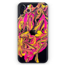 Liquid Abstract Paint V79 - Protective Skin Wrap & Decal – Compatible with iPhone SE to iPhone 17 Pro Max (All Models)