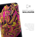 Liquid Abstract Paint V79 - Protective Skin Wrap & Decal – Compatible with iPhone SE to iPhone 17 Pro Max (All Models)
