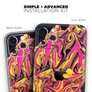 Liquid Abstract Paint V79 - Protective Skin Wrap & Decal – Compatible with iPhone SE to iPhone 17 Pro Max (All Models)