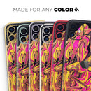 Liquid Abstract Paint V79 - Protective Skin Wrap & Decal – Compatible with iPhone SE to iPhone 17 Pro Max (All Models)