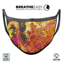 Liquid Abstract Paint V7 - Made in USA Mouth Cover Unisex Anti-Dust Cotton Blend Reusable & Washable Face Mask with Adjustable Sizing for Adult or Child
