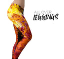 Liquid Abstract Paint V7 - All Over Print Womens Leggings / Yoga or Workout Pants