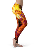 Liquid Abstract Paint V7 - All Over Print Womens Leggings / Yoga or Workout Pants
