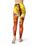 Liquid Abstract Paint V7 - All Over Print Womens Leggings / Yoga or Workout Pants