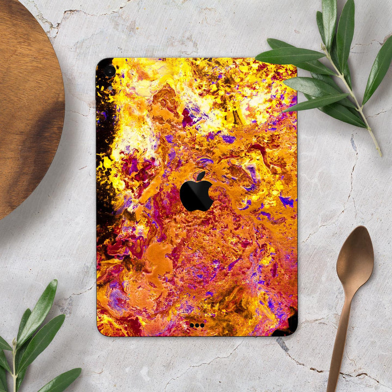 Liquid Abstract Paint V7 - Full Body Skin Decal for the Apple iPad Pro 12.9", 11", 10.5", 9.7", Air or Mini (All Models Available)