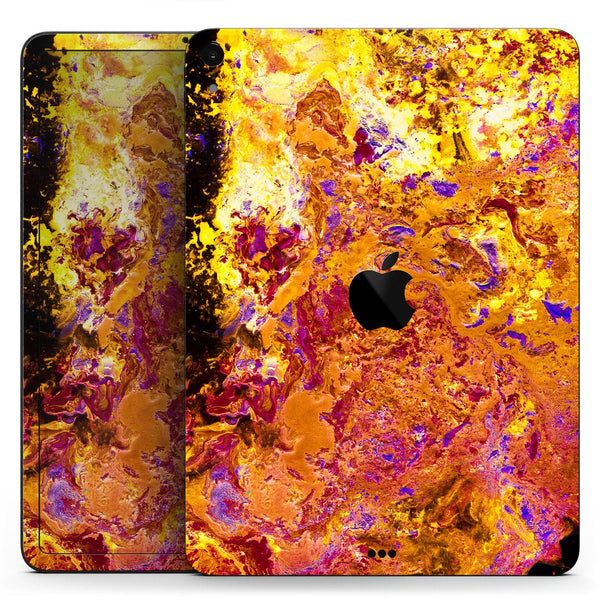 Liquid Abstract Paint V7 - Full Body Skin Decal for the Apple iPad Pro 12.9", 11", 10.5", 9.7", Air or Mini (All Models Available)