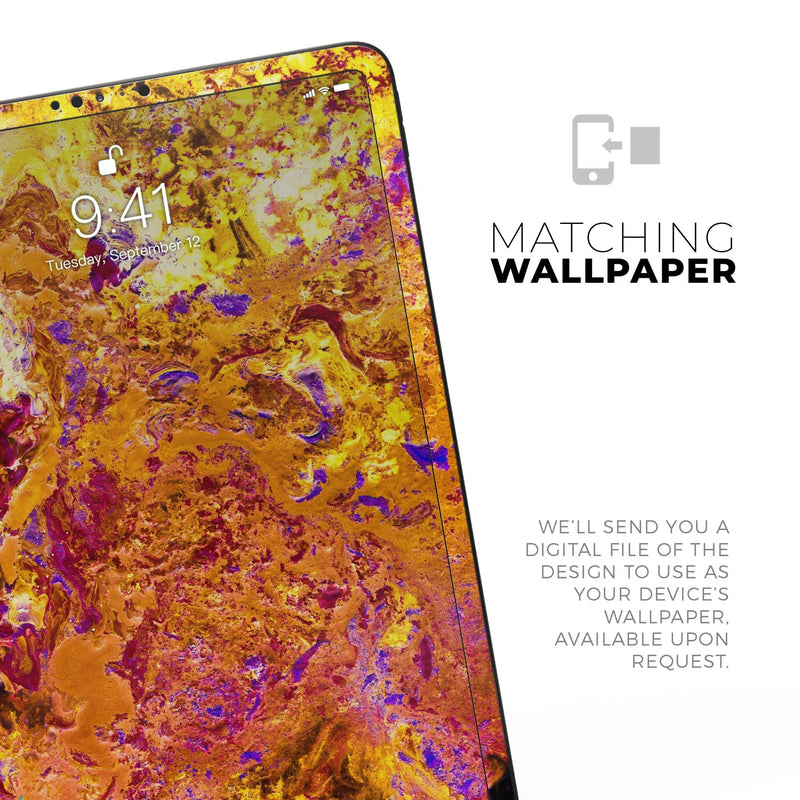 Liquid Abstract Paint V7 - Full Body Skin Decal for the Apple iPad Pro 12.9", 11", 10.5", 9.7", Air or Mini (All Models Available)