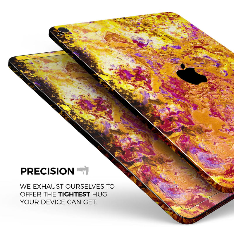 Liquid Abstract Paint V7 - Full Body Skin Decal for the Apple iPad Pro 12.9", 11", 10.5", 9.7", Air or Mini (All Models Available)