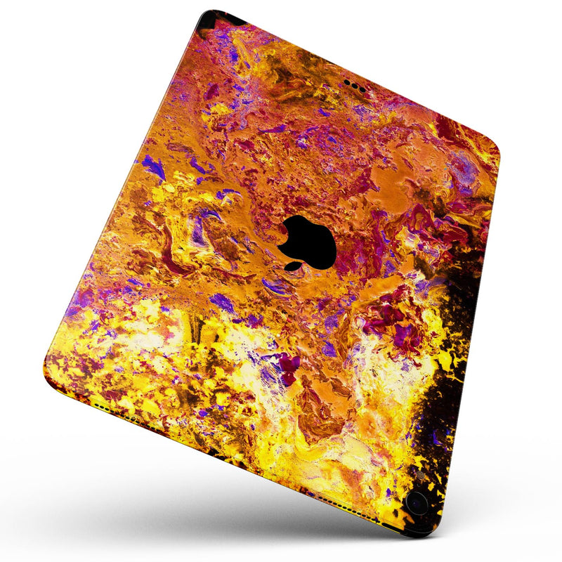 Liquid Abstract Paint V7 - Full Body Skin Decal for the Apple iPad Pro 12.9", 11", 10.5", 9.7", Air or Mini (All Models Available)