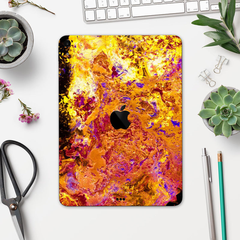 Liquid Abstract Paint V7 - Full Body Skin Decal for the Apple iPad Pro 12.9", 11", 10.5", 9.7", Air or Mini (All Models Available)