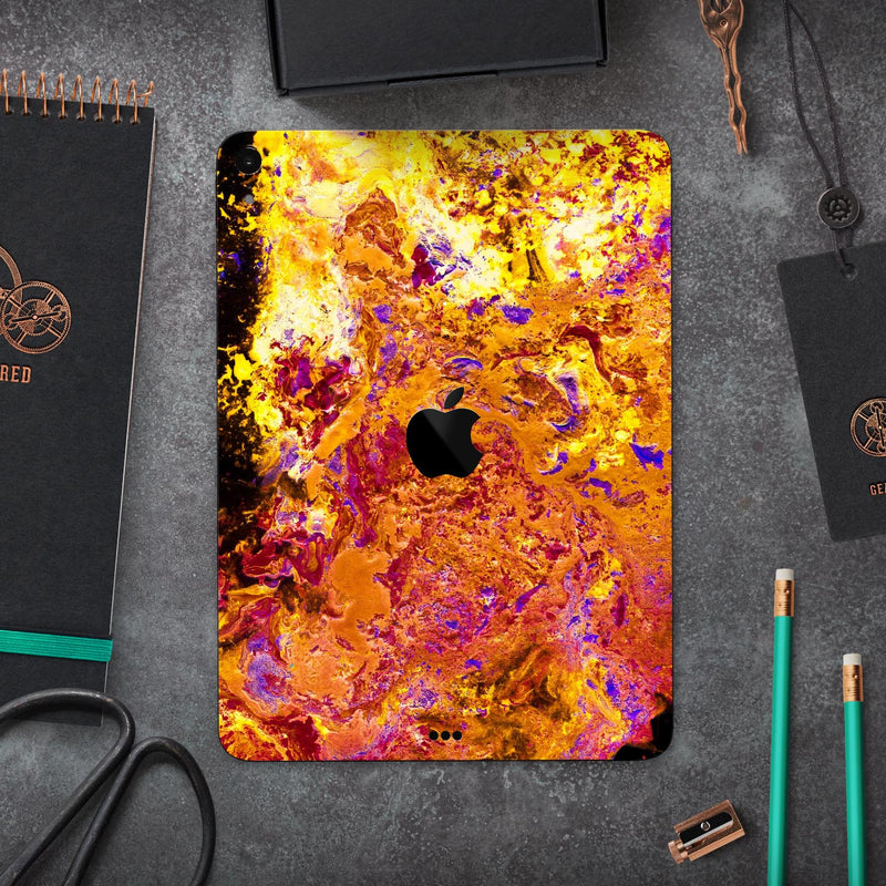 Liquid Abstract Paint V7 - Full Body Skin Decal for the Apple iPad Pro 12.9", 11", 10.5", 9.7", Air or Mini (All Models Available)