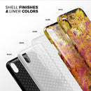 Liquid Abstract Paint V7 - iPhone X Swappable Hybrid Case