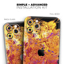 Liquid Abstract Paint V7  - Protective Skin Wrap & Decal – Compatible with iPhone SE to iPhone 17 Pro Max (All Models)