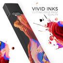 Liquid Abstract Paint V80 - Premium Decal Protective Skin-Wrap Sticker compatible with the Juul Labs vaping device