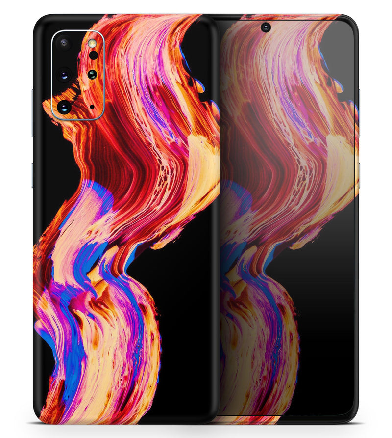 Liquid Abstract Paint V80 - Skin-Kit for the Samsung Galaxy S-Series S20, S20 Plus, S20 Ultra , S10 & others (All Galaxy Devices Available)