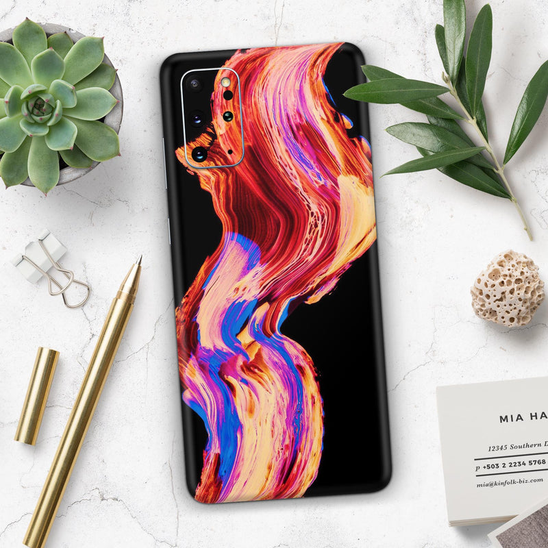 Liquid Abstract Paint V80 - Skin-Kit for the Samsung Galaxy S-Series S20, S20 Plus, S20 Ultra , S10 & others (All Galaxy Devices Available)