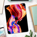 Liquid Abstract Paint V80 - Full Body Skin Decal for the Apple iPad Pro 12.9", 11", 10.5", 9.7", Air or Mini (All Models Available)