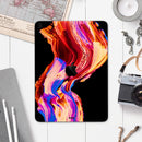 Liquid Abstract Paint V80 - Full Body Skin Decal for the Apple iPad Pro 12.9", 11", 10.5", 9.7", Air or Mini (All Models Available)