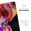 Liquid Abstract Paint V80 - Full Body Skin Decal for the Apple iPad Pro 12.9", 11", 10.5", 9.7", Air or Mini (All Models Available)