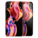 Liquid Abstract Paint V80 - Protective Skin Wrap & Decal – Compatible with iPhone SE to iPhone 17 Pro Max (All Models)