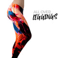 Liquid Abstract Paint V8 - All Over Print Womens Leggings / Yoga or Workout Pants