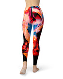 Liquid Abstract Paint V8 - All Over Print Womens Leggings / Yoga or Workout Pants