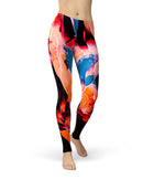 Liquid Abstract Paint V8 - All Over Print Womens Leggings / Yoga or Workout Pants