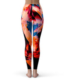 Liquid Abstract Paint V8 - All Over Print Womens Leggings / Yoga or Workout Pants