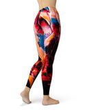Liquid Abstract Paint V8 - All Over Print Womens Leggings / Yoga or Workout Pants