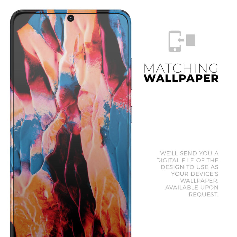 Liquid Abstract Paint V8 - Skin-Kit for the Samsung Galaxy S-Series S20, S20 Plus, S20 Ultra , S10 & others (All Galaxy Devices Available)