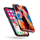 Liquid Abstract Paint V8 - iPhone X Swappable Hybrid Case