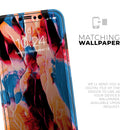 Liquid Abstract Paint V8  - Protective Skin Wrap & Decal – Compatible with iPhone SE to iPhone 17 Pro Max (All Models)