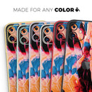 Liquid Abstract Paint V8  - Protective Skin Wrap & Decal – Compatible with iPhone SE to iPhone 17 Pro Max (All Models)