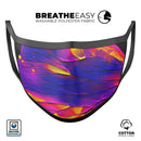 Liquid Abstract Paint V9 - Made in USA Mouth Cover Unisex Anti-Dust Cotton Blend Reusable & Washable Face Mask with Adjustable Sizing for Adult or Child
