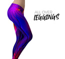 Liquid Abstract Paint V9 - All Over Print Womens Leggings / Yoga or Workout Pants
