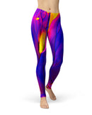 Liquid Abstract Paint V9 - All Over Print Womens Leggings / Yoga or Workout Pants
