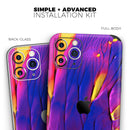 Liquid Abstract Paint V9  - Protective Skin Wrap & Decal – Compatible with iPhone SE to iPhone 17 Pro Max (All Models)