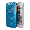 Liquid Blue Color Fusion iPhone 6/6s or 6/6s Plus 2-Piece Hybrid INK-Fuzed Case