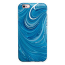 Liquid Blue Color Fusion iPhone 6/6s or 6/6s Plus 2-Piece Hybrid INK-Fuzed Case